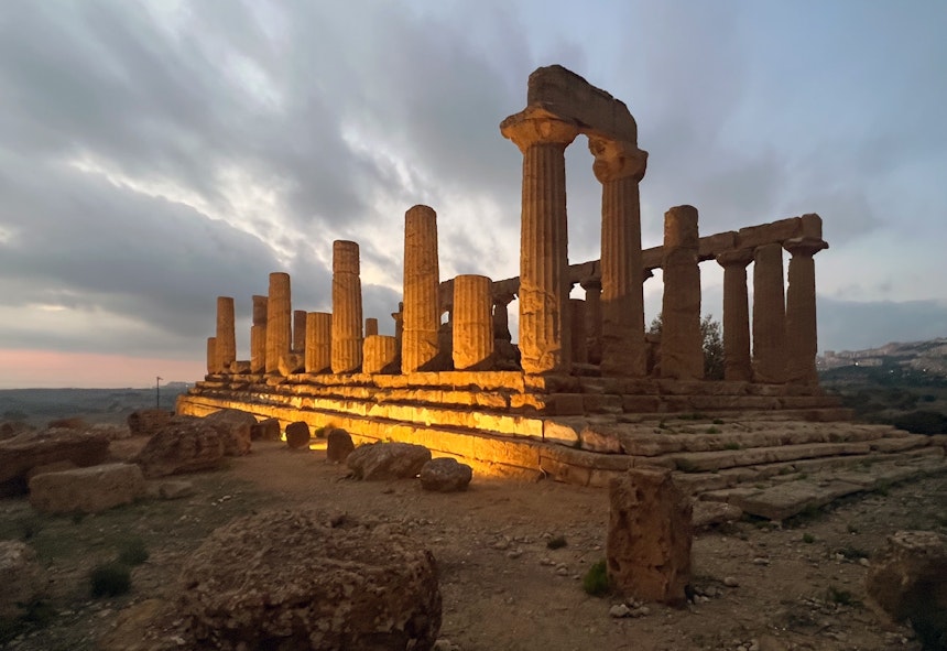 Beeindruckend – Das zum UNESCO Welterbe gehörende Tal der Tempel in Agrigent (700 bis 440 v. Chr.), Hera-Tempel 