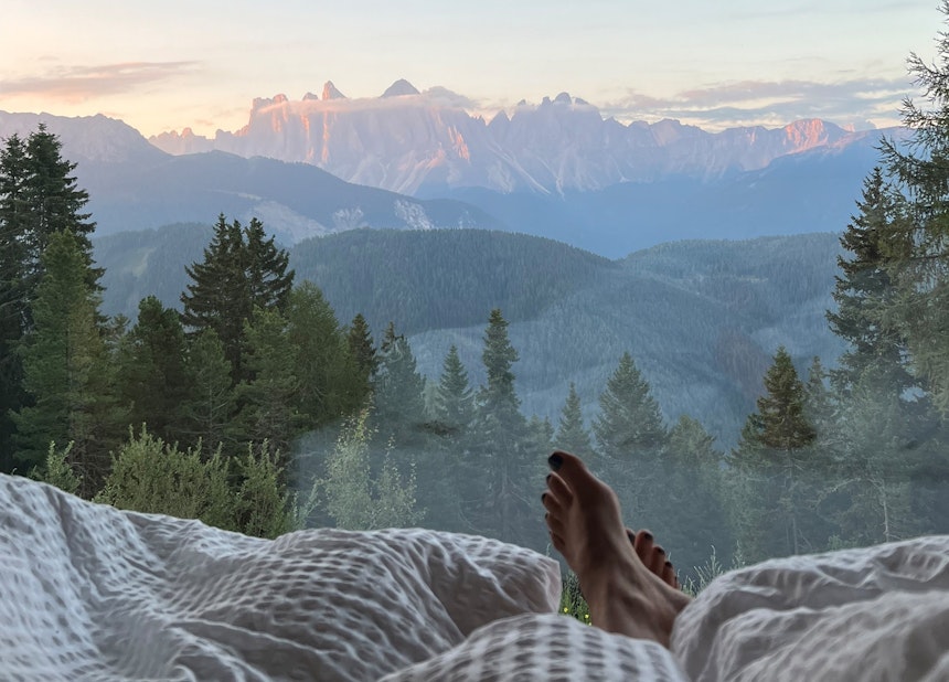Wie im Traum – Kurz nach Sonnenaufgang einmal kurz Berge gucken und dann weiterschlafen