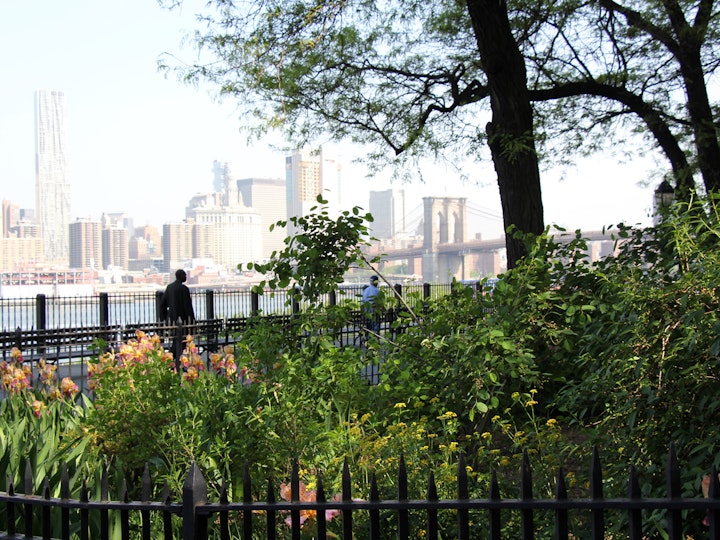 Sicht von der Brooklyn Heights Promenade